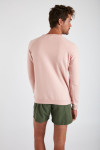 Sweatshirt rose en coton Méditerranéen MELVINMED DICTIO 