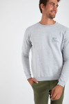 Sweatshirt gris chiné en coton Océan MELVINOCEA DICTIO