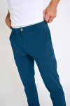 Pantalon stretch bleu SERGE LESCADA