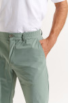 Pantalon stretch vert SERGE LESCADA