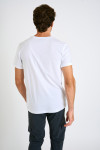 T-shirt blanc en coton Apéro YANNAPE DICTIO