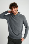 Sweatshirt pull gris à capuche MILOS MORIANI