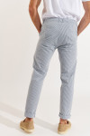 Pantalon rayé bleu SERGE CALVI