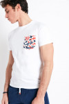 T-shirt manches courtes blanc Poche imprimé camouflage TSMC CAMO