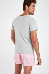 T-shirt gris en coton - Barbecue YANNBBQ DICTIO