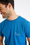 T-shirt bleu en coton Été - YANNETE DICTIO