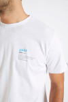 T-shirt blanc en coton - Galet YANNGAL DICTIO
