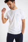 T-shirt blanc en coton - Galet YANNGAL DICTIO