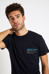 T-shirt bleu marine en coton - Méditerranéen YANNMED DICTIO