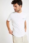 T-shirt blanc en coton - Méditerranéen YANNMED DICTIO