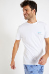 T-shirt blanc en coton - Palmier YANNPALM DICTIO