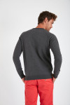 Sweatshirt gris anthracite en coton ALEX VADELLA 