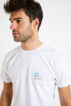 T-shirt blanc en coton - ski YANN ARENA