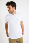 T-shirt blanc en coton - ski YANN ARENA