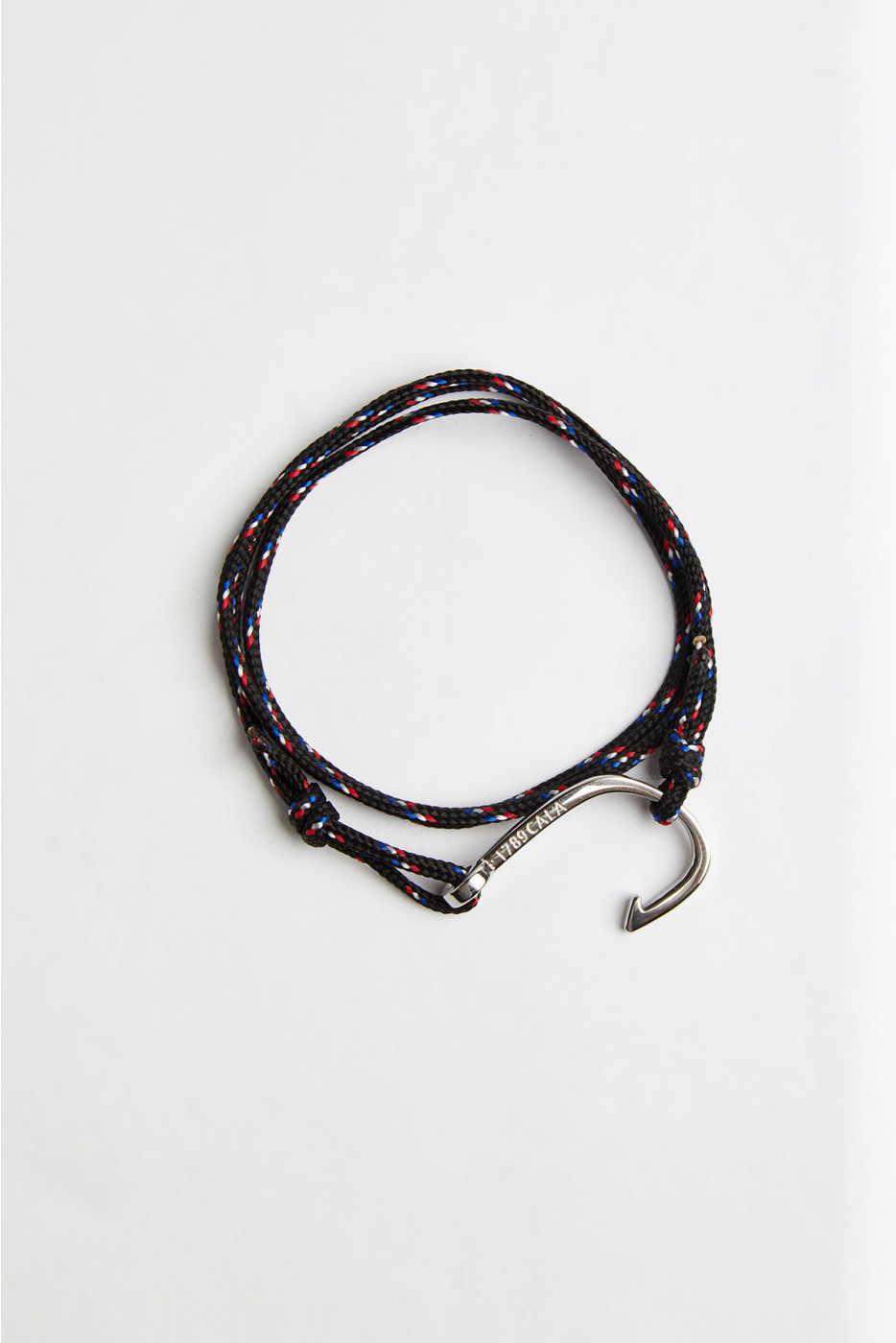 Bracelet Corde Noir - HAMEÇON BRACELET 