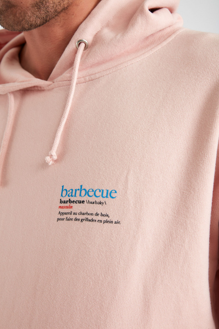 Sweatshirt rose en coton Barbecue VINCENTBBQ DICTIO