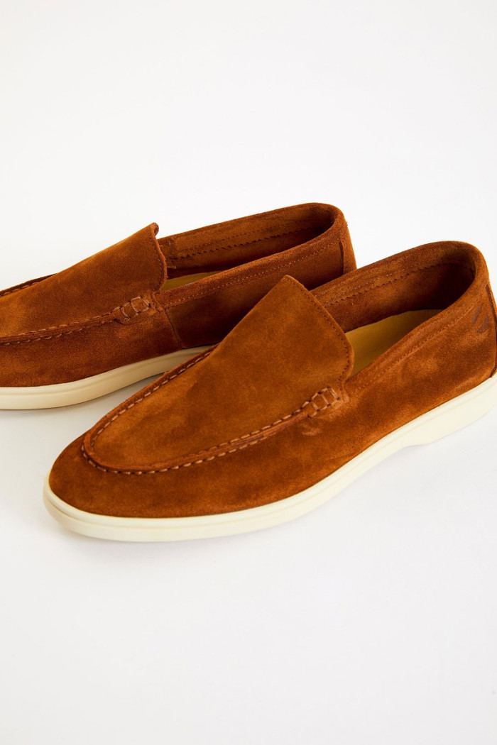 Mocassin en cuir acajou RIMINI HARBOR