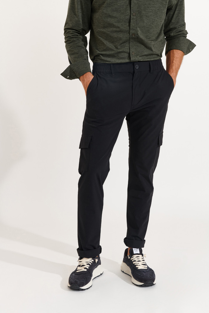 Pantalon noir stretch CONOR LESCADA