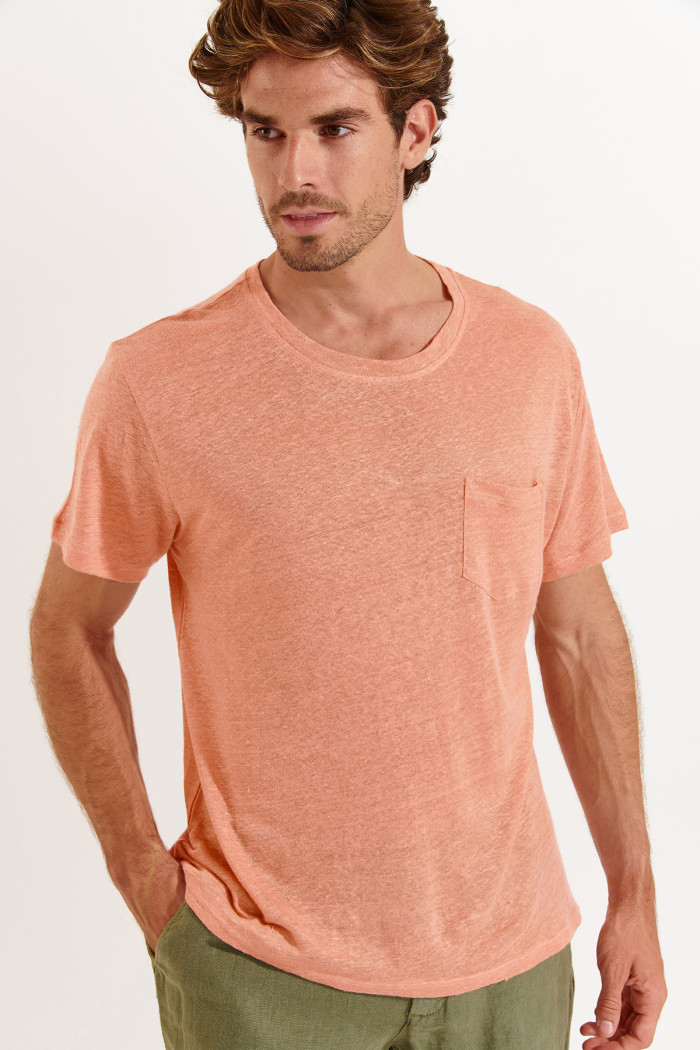 T-shirt corail CYRIL LIN