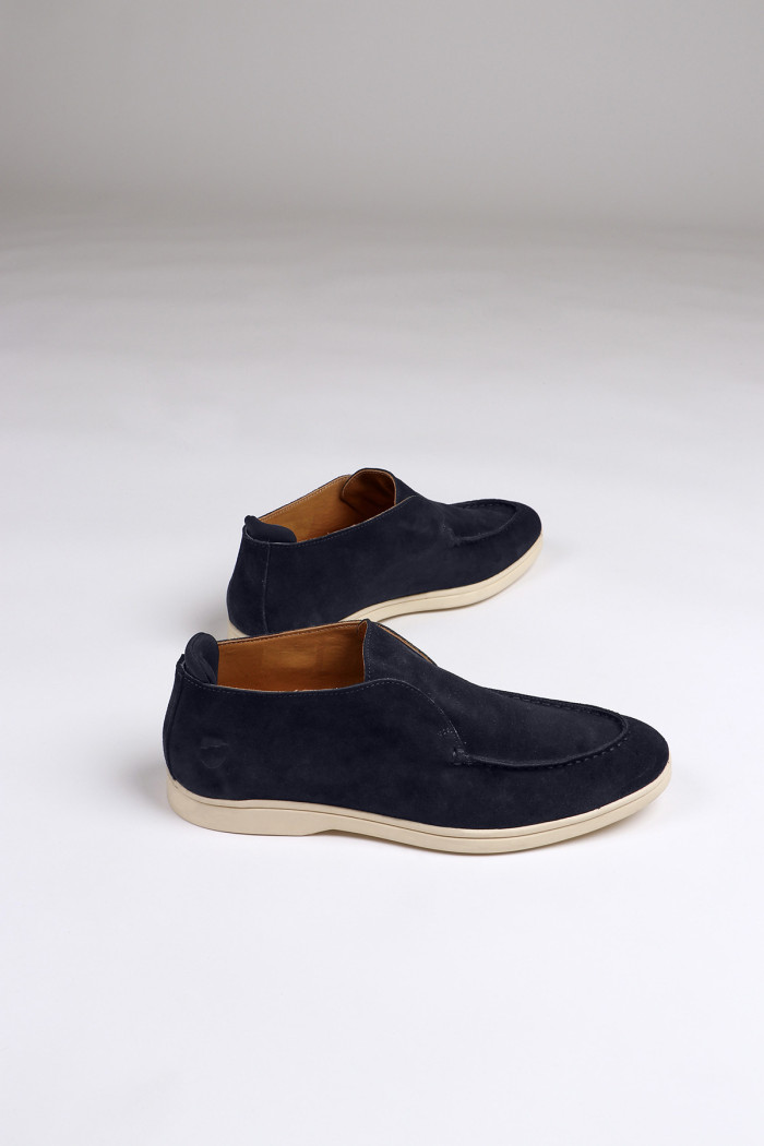 Boots en daim bleu marine DAVE TARAMO
