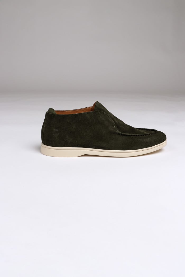 Boots en daim kaki DAVE TARAMO