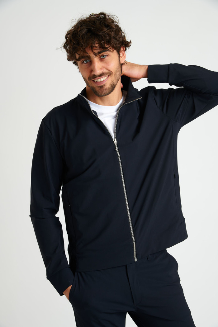 Veste zippée bleue marine LUC EVOLUTION