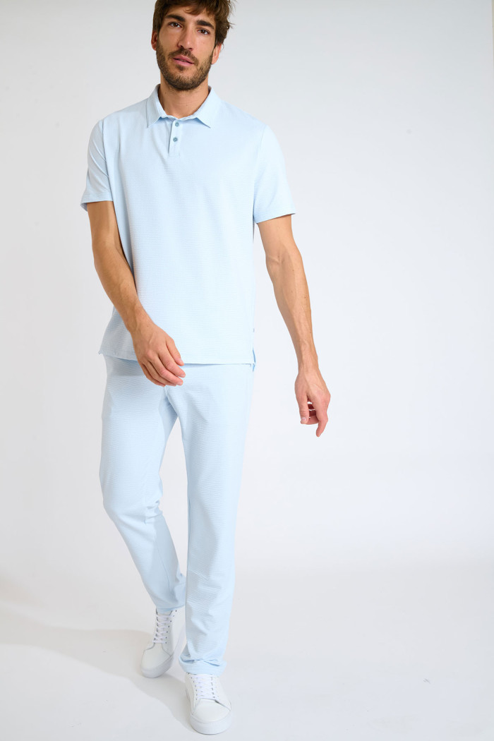 Pantalon chino bleu ciel Serge TRIESTE