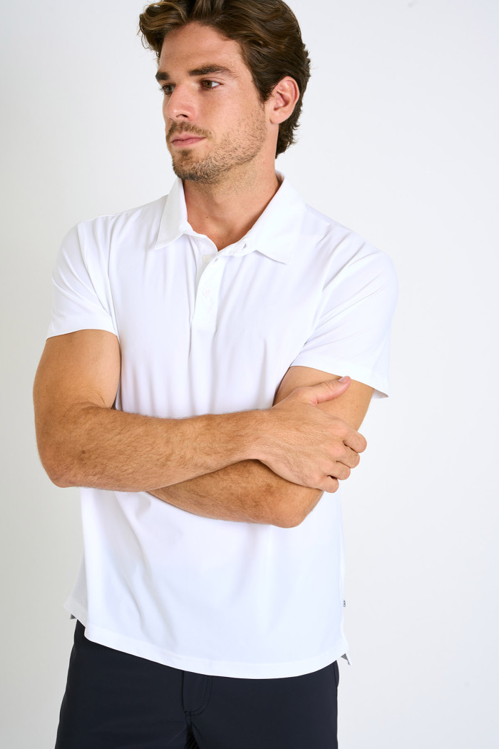 Polo blanc VASCO BAIABLUE