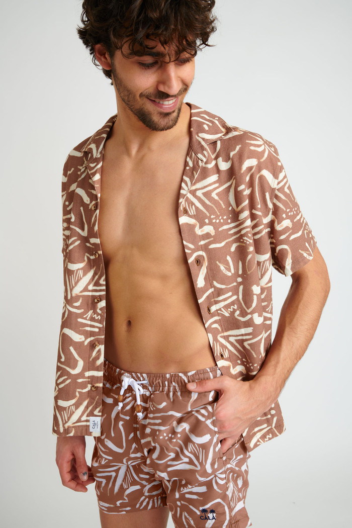 Chemise marron STEFANO VENETO