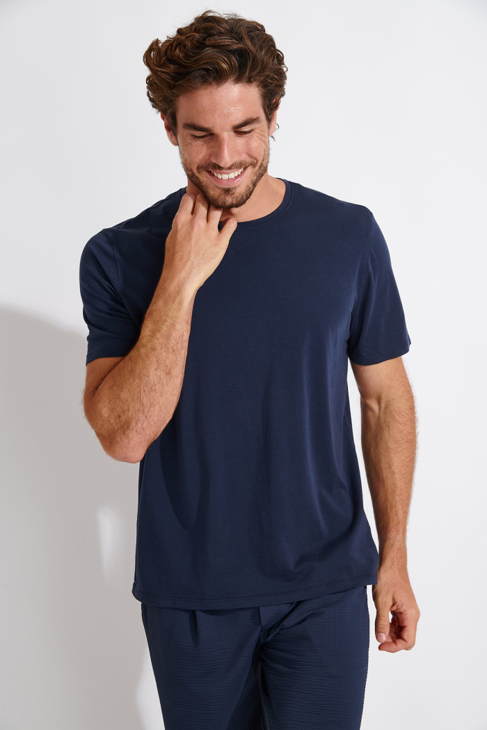 T-shirt bleu marine Filipo Terzo
