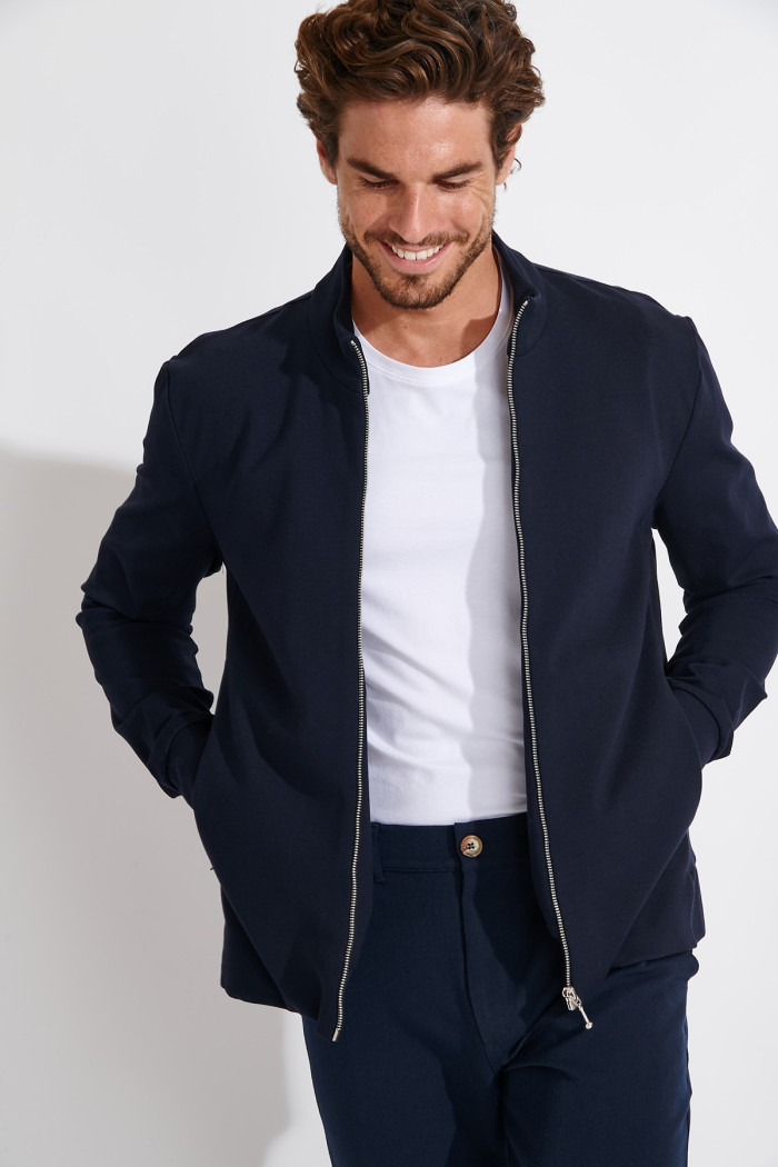 VESTE ZIPPÉE BLEU MARINE LUC MAIORCA