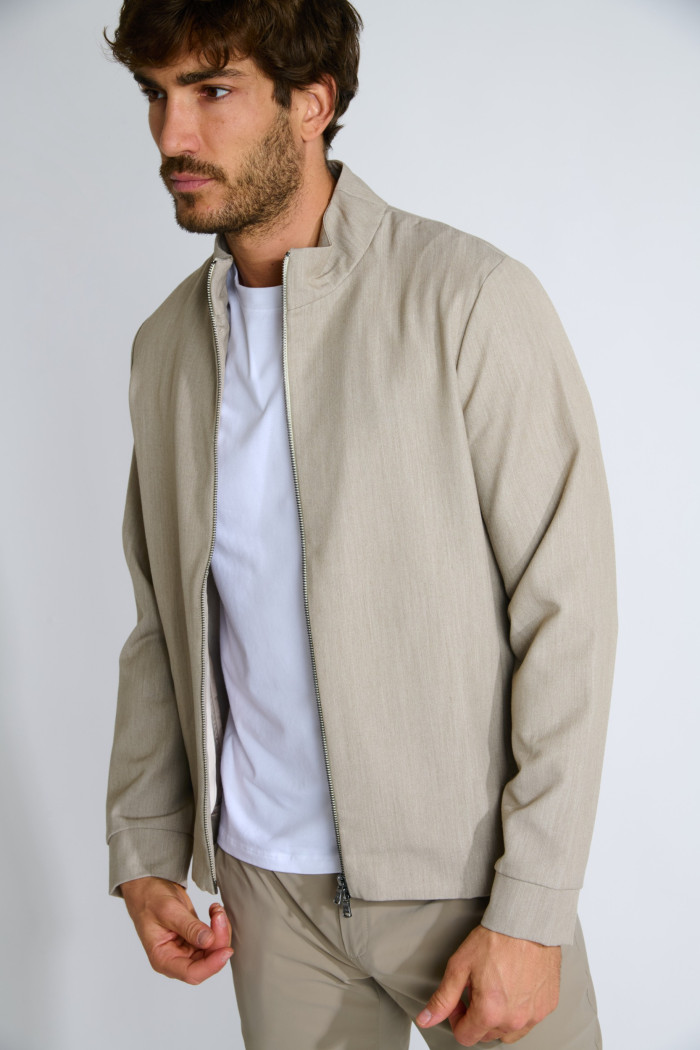 VESTE ZIPPÉE BEIGE LUC MAIORCA