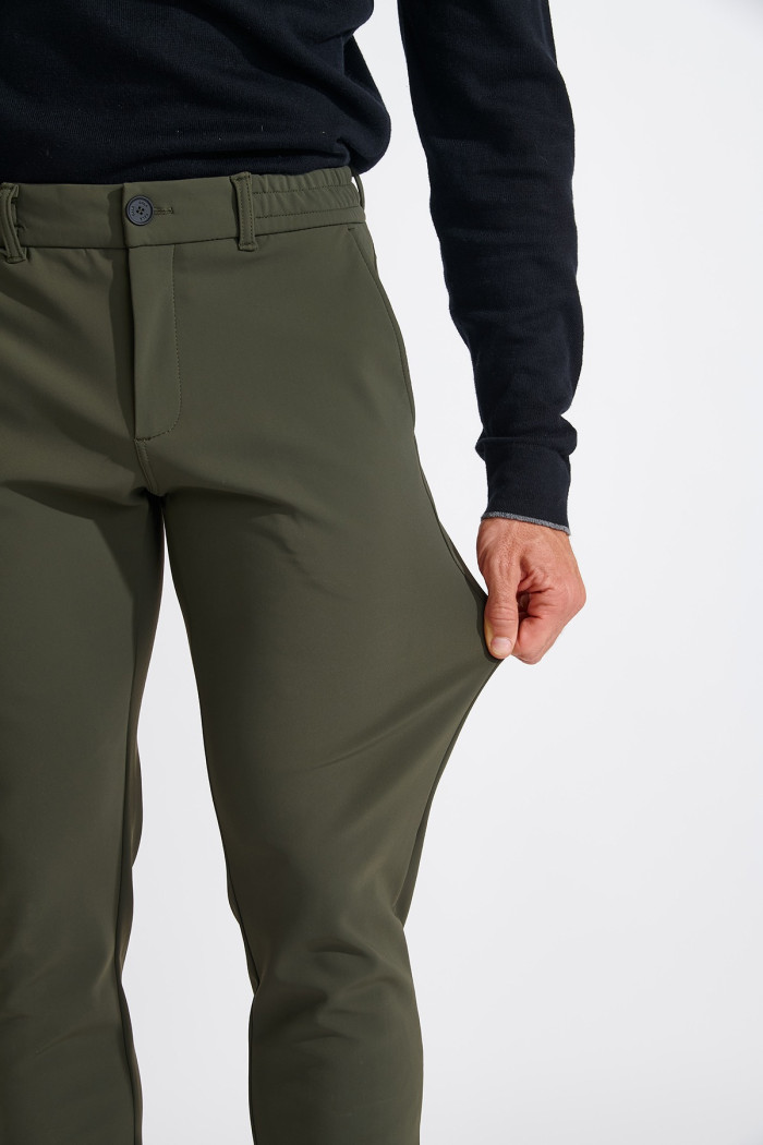 Pantalon kaki SERGE MEGEVE