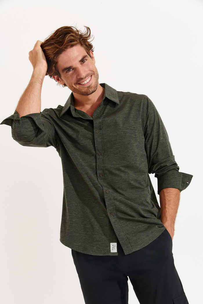 Chemise kaki ALAIN ORSINI
