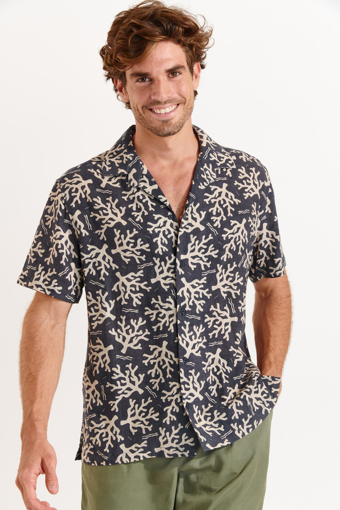 Chemise marine STEFANO AGORA