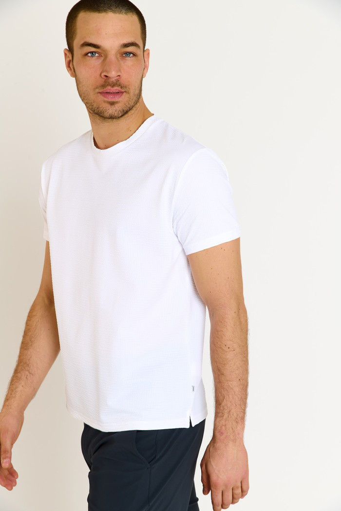 T shirt technique blanc CYRIL TRIESTE
