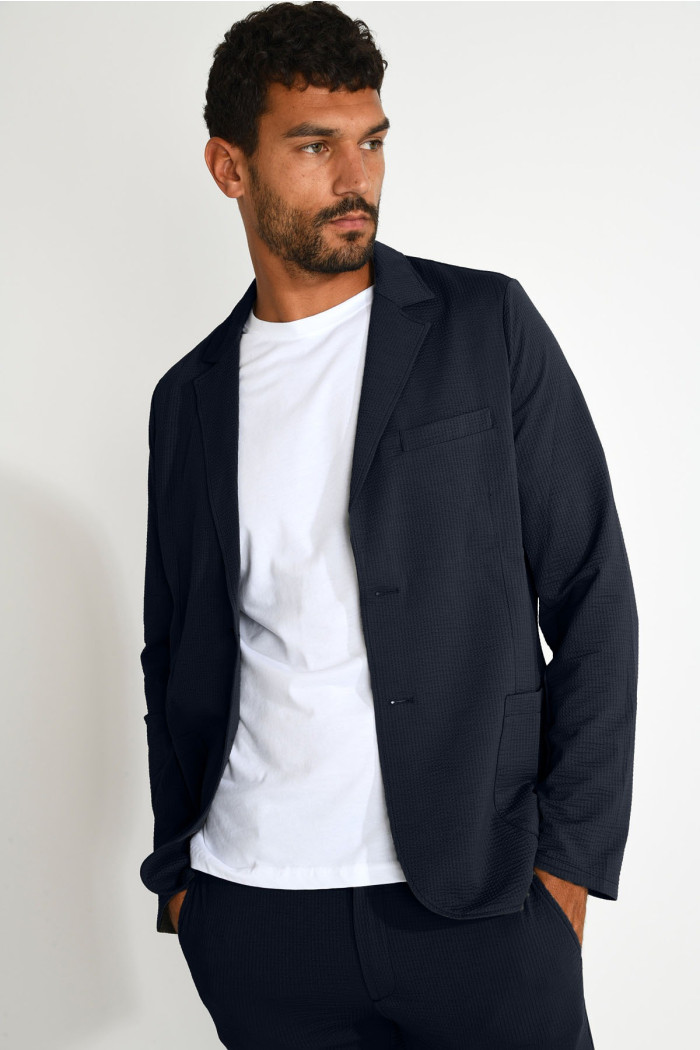 Veste de costume bleu marine technique NIKO TRIESTE