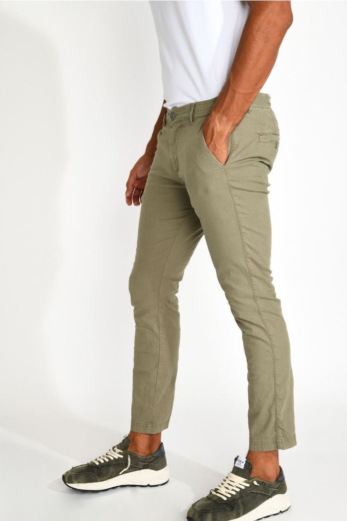 Pantalon kaki ETIENNE CESANO