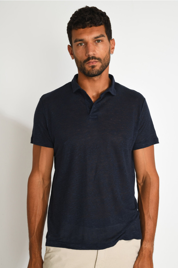 Polo FRANCOIS LIN bleu marine