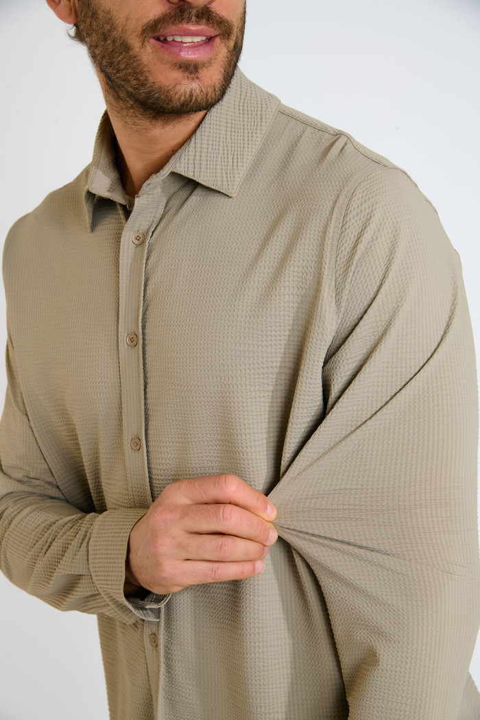 Chemise technique beige JEAN TRIESTE