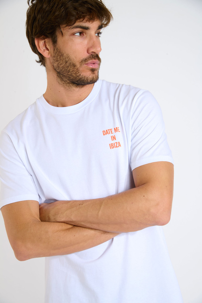 T-shirt blanc MORGAN DATE ME IN IBIZA