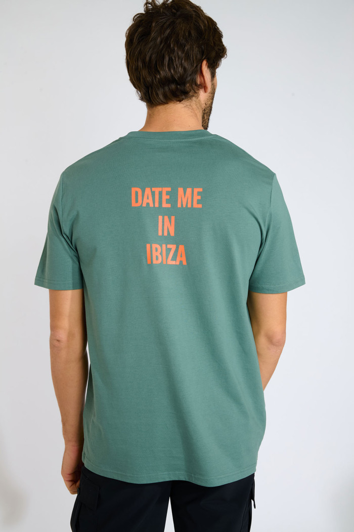 T-shirt vert MORGAN DATE ME IN IBIZA