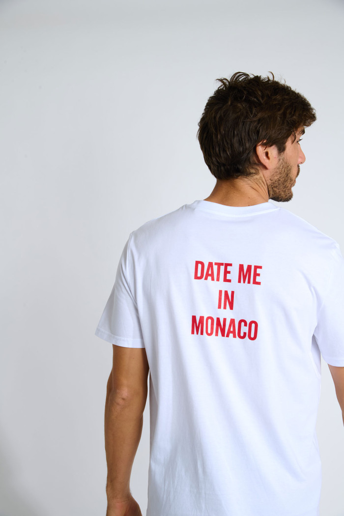 T-shirt blanc MORGAN DATE ME IN MONACO