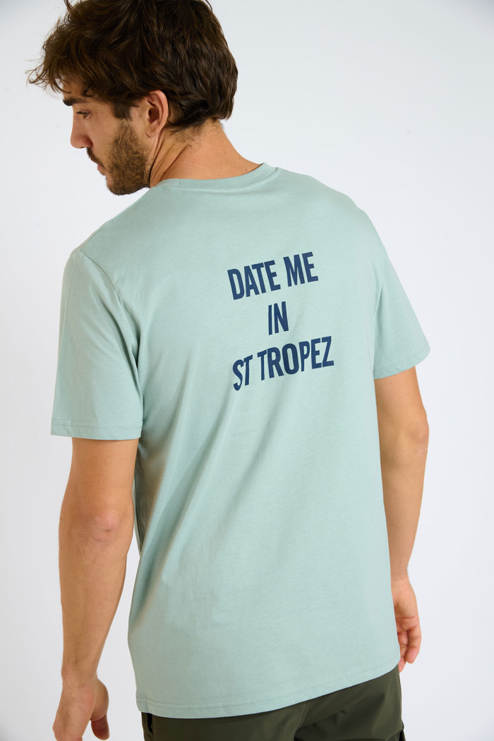 T-shirt amande MORGAN DATE ME IN ST TROPEZ