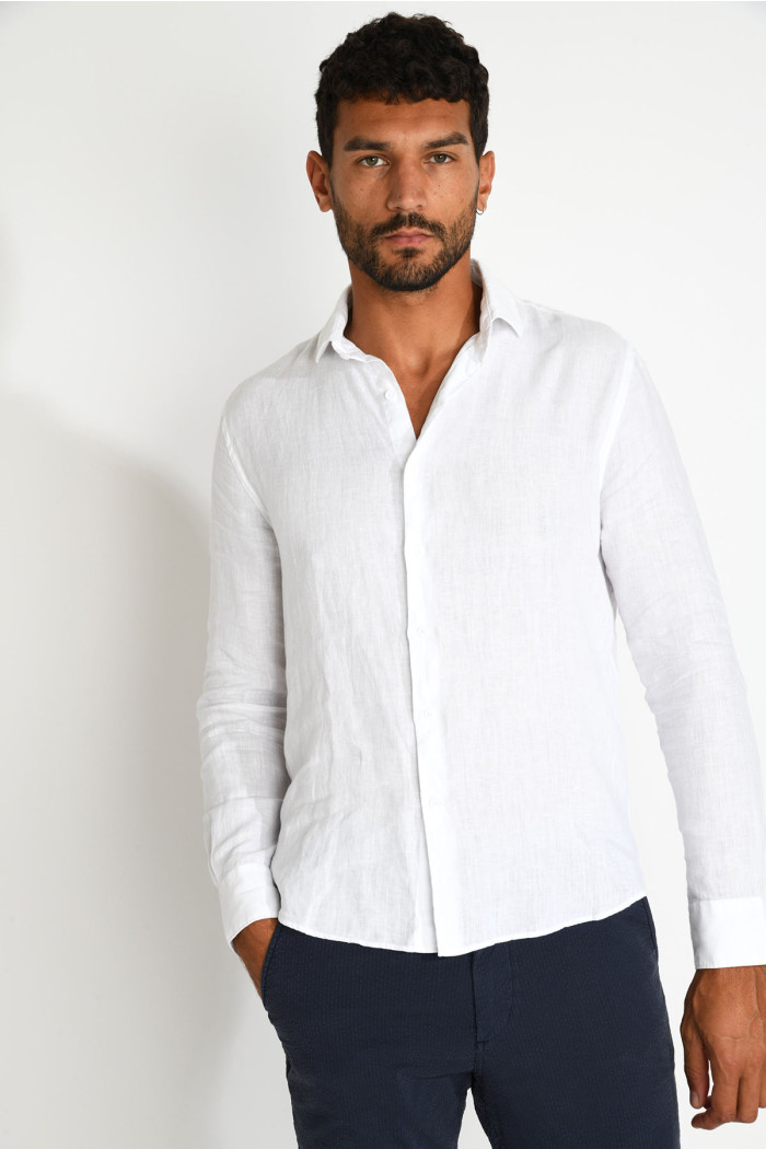 Chemise blanche QUENTIN PISE matière coton