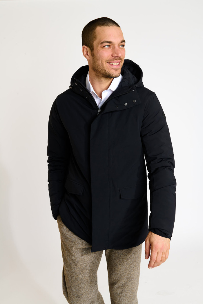 Blouson parka noire BEN TURIN