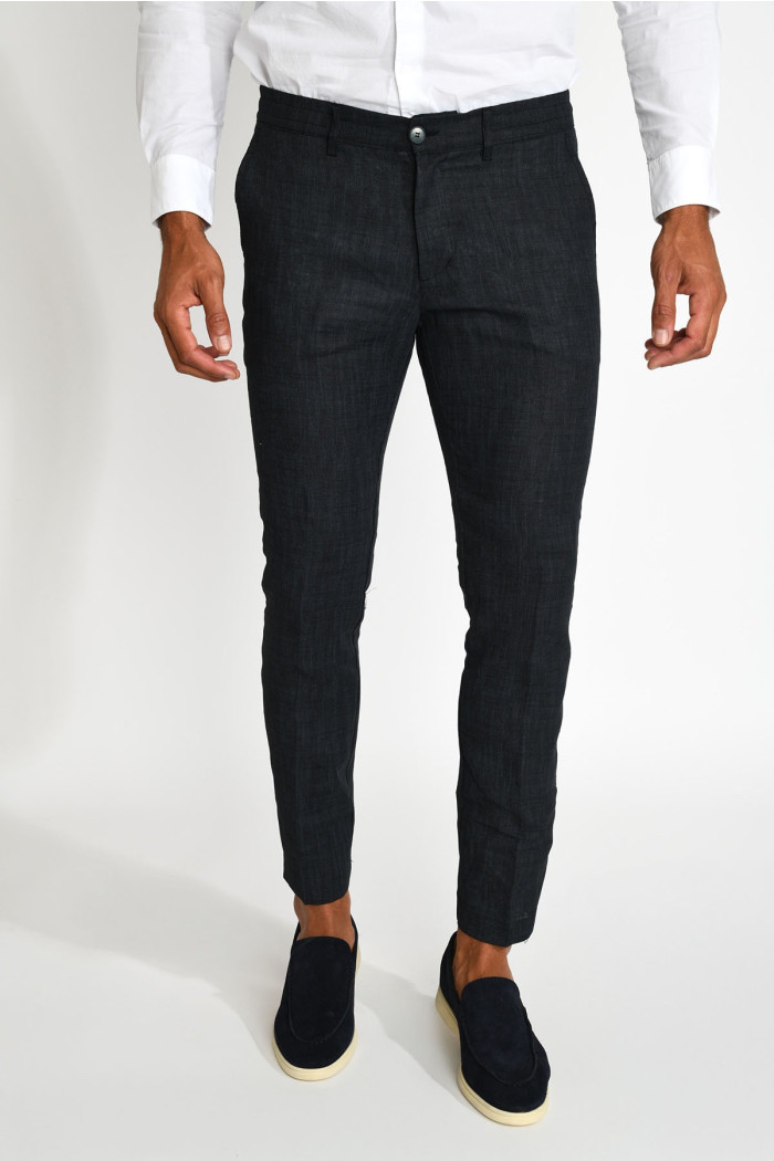 Pantalon gris ADAMO NAVELLI