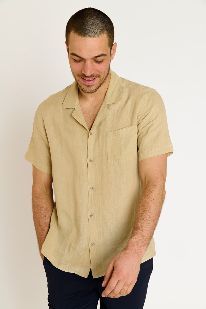 Chemise sable manches courtes ALEXIS PISE