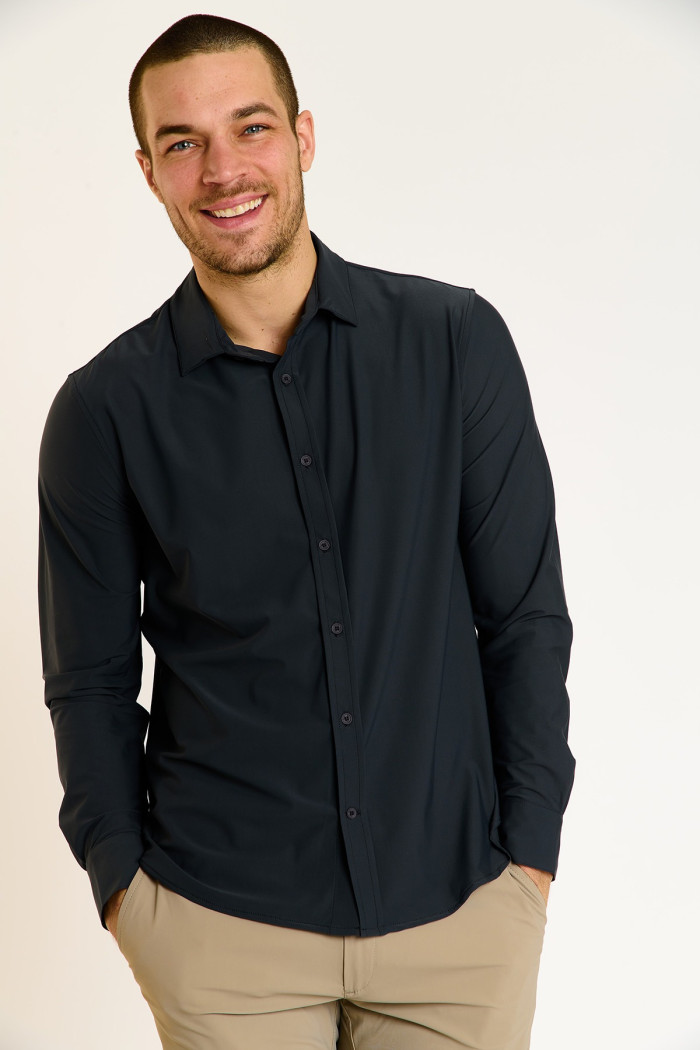 Chemise grise technique JEAN BAIABLUE