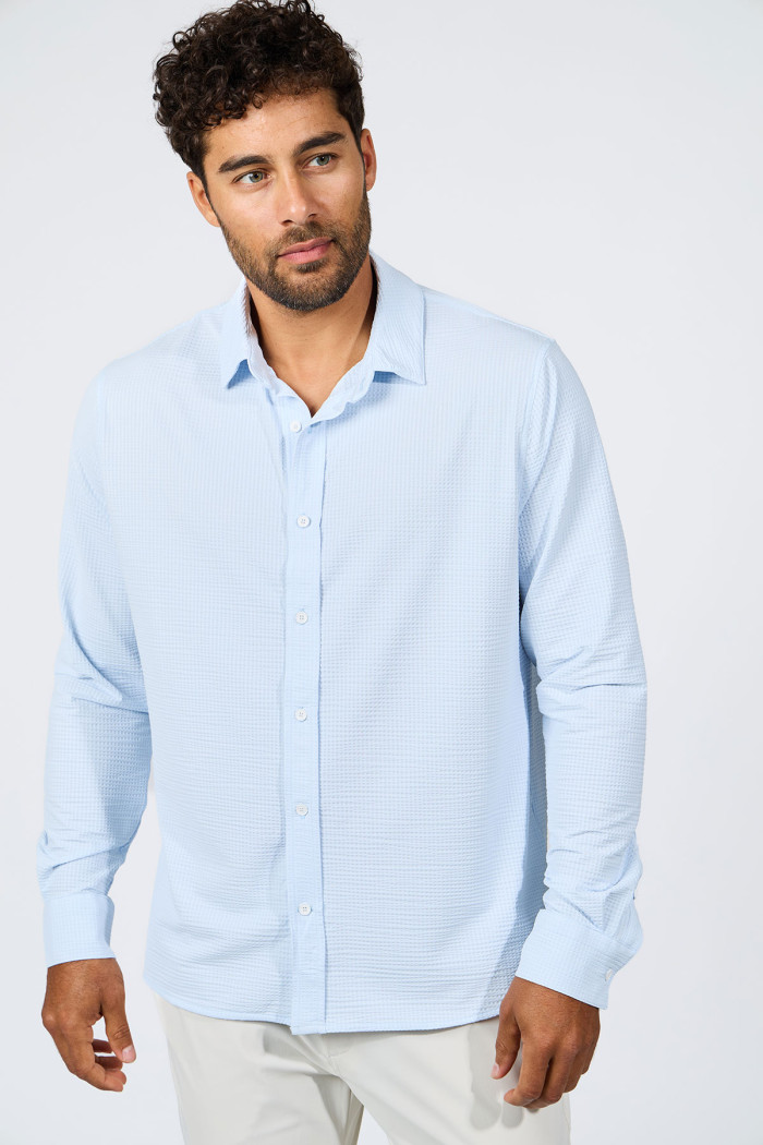 Chemise technique bleu ciel JEAN TRIESTE